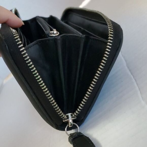 COACH Wallet Hampton Signature C Black Jacquard Leather Trim WOMEN'S WOMAN'S - Picture 14 of 16